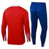 Paris Saint-Germain Sweat d'Entraînement Quarter-Zip 2024-25 Rouge